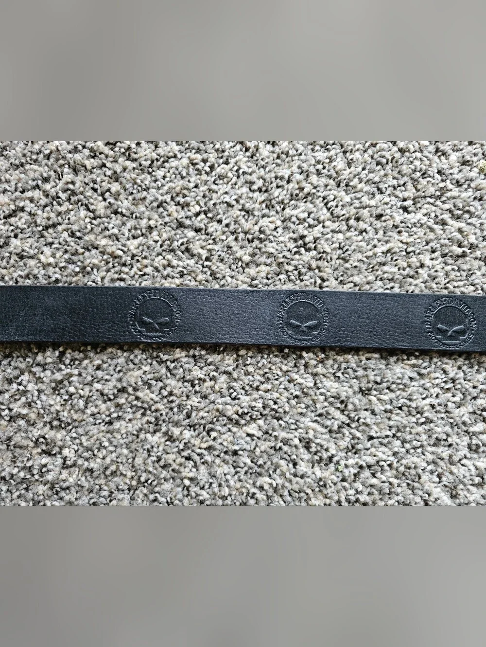 True Religion Black Leather Icon Belt with Branded Buckle